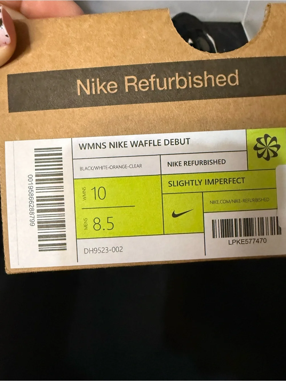 Nike Women’s Waffle Debut Black and White Athletic Sneakers